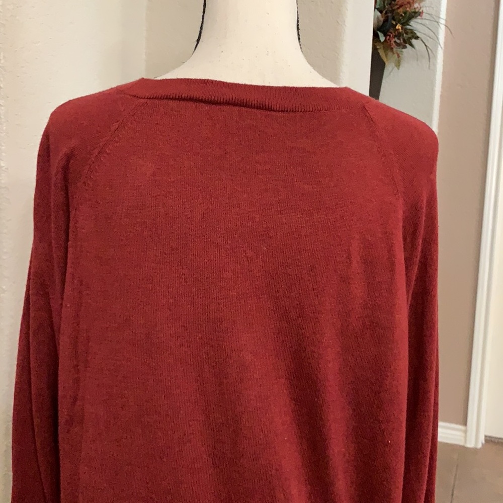 Loft solid red sweater - Picture 7 of 17